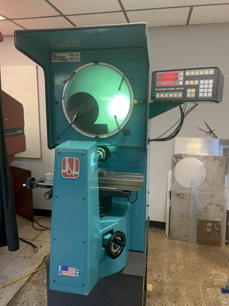 14" J&amp;L Metrology Model TEC-14 Optical Comparator, S/N 81747.