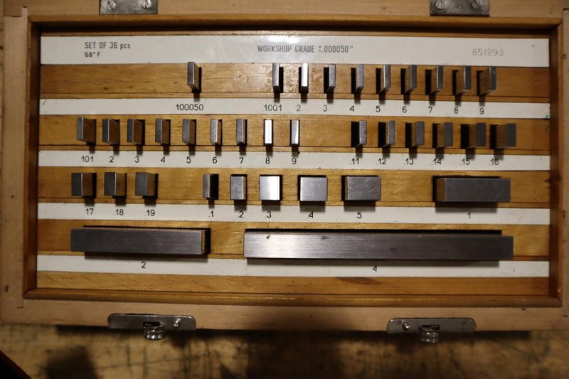 Gage BLock Set - Complet in Wood Box- Auction Item