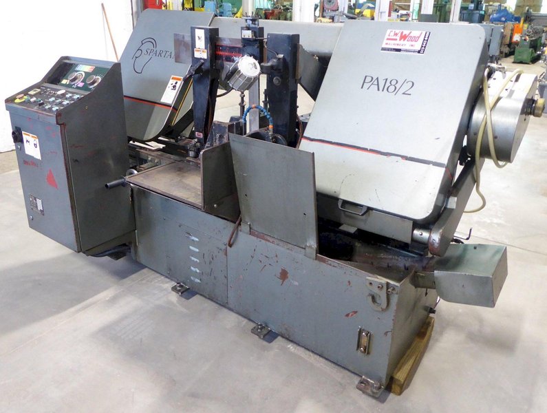 14" x 18" Spartan/Marvel Horizontal Band Saw PA18/2, 18" Rounds, Auto Feed, 1-1/2" Blade, 7.5 HP, Nice