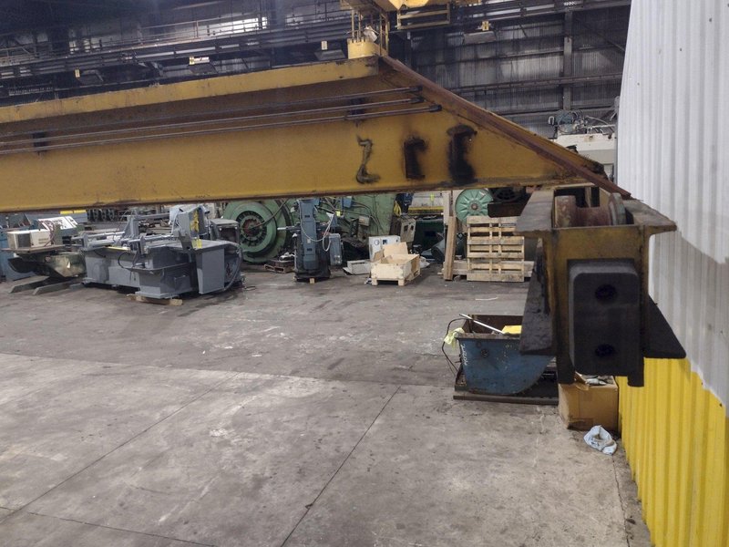3 / 5 TON X 30' NORTH AMERICAN SINGLE GIRDER TOP RUNNING OVERHEAD BRIDGE CRANE &amp; COFFING HOIST: YOBRO #25275