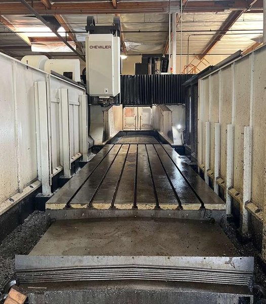 Chevalier FVM-4016DCL CNC Bridge Mill – 50 Taper Mill