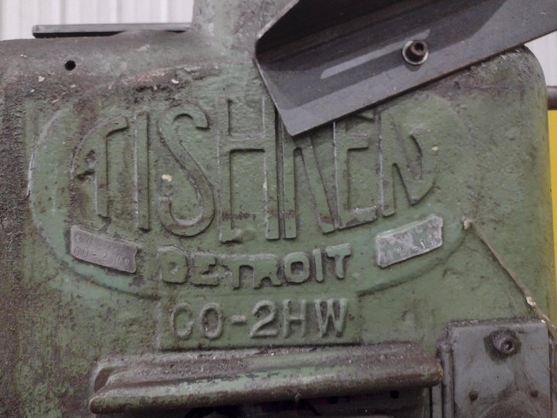 6 TON TISHKEN 2 POST MODEL #CO-2HW CUT OFF PRESS 1.5&quot; STROKE: STOCK #23570