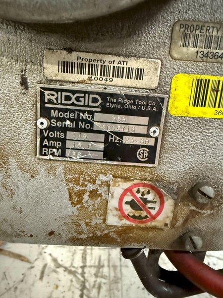 RIDGID 535 PIPE THREADING MACHINE USED