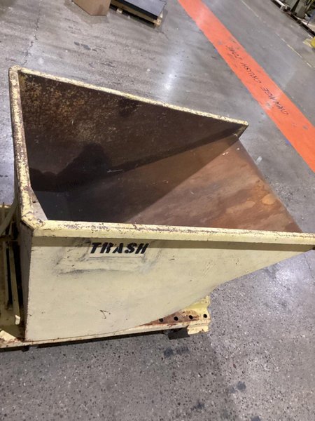 METAL SELF DUMPING HOPPER USED