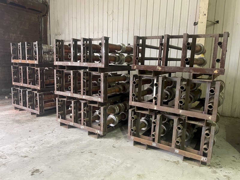 (20) 36&quot; WIDE ROLLFORMER TOOLING STORAGE RACKS / STANDS: STOCK #19776