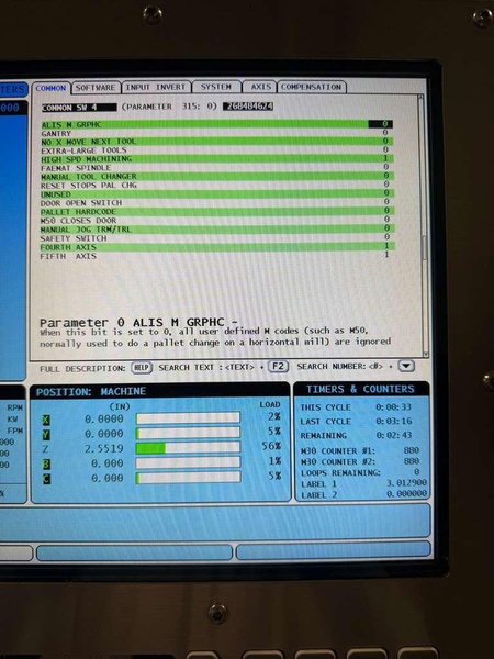 Haas UMC-750 5-Axis CNC Universal Machining Center – 12,000 RPM, 40 ATC, TSC, HSM Mill