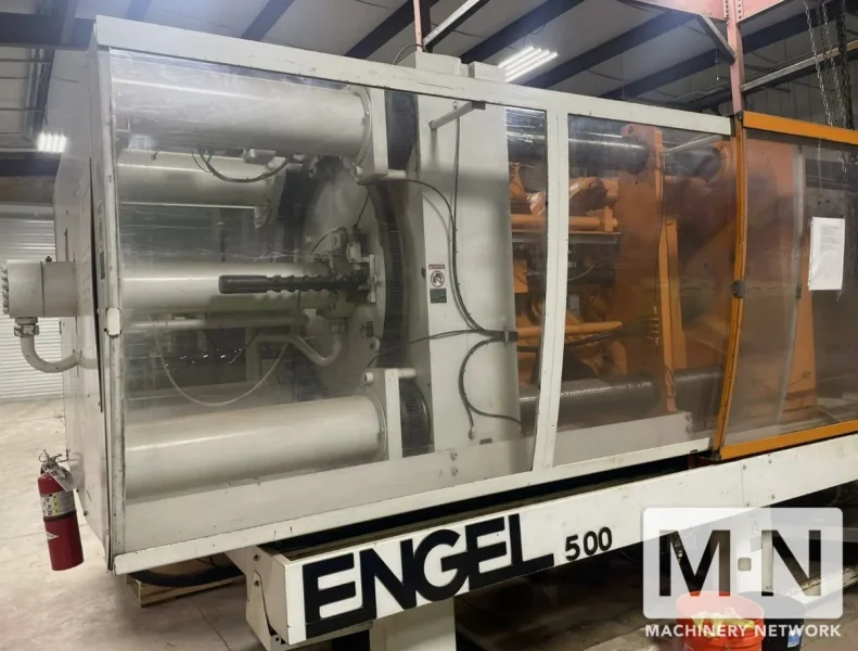 500 TON 64 OZ ENGEL MODEL ES2000/500 INJECTION MOLDING MACHINE MFG 1996