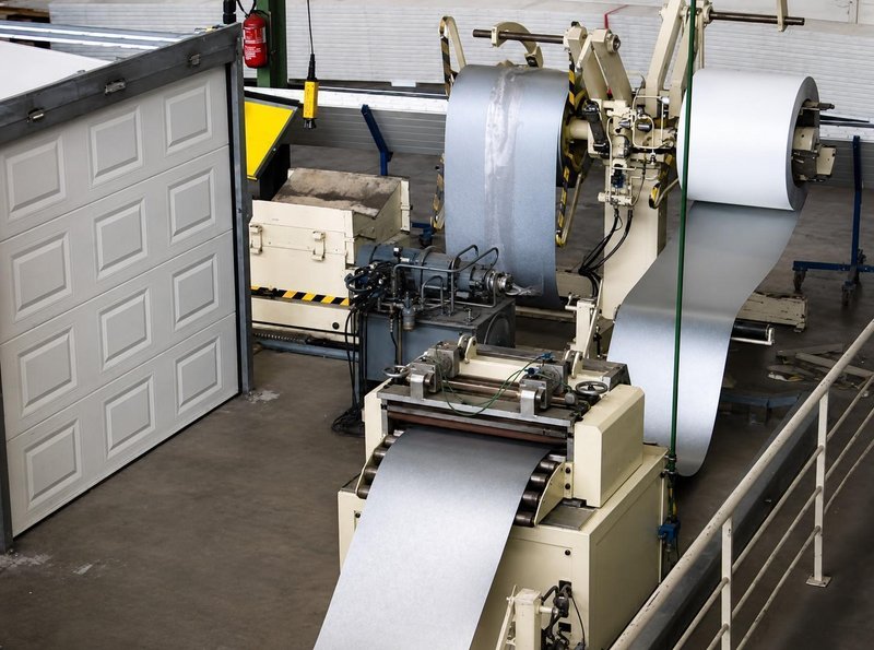 Jensen - Sandwich panel line for sectional gates