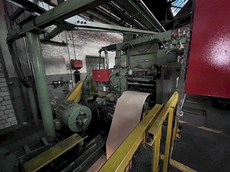 FROHLING 350MM PRECISION RING SLITTING LINE, DOUBLE LOOP