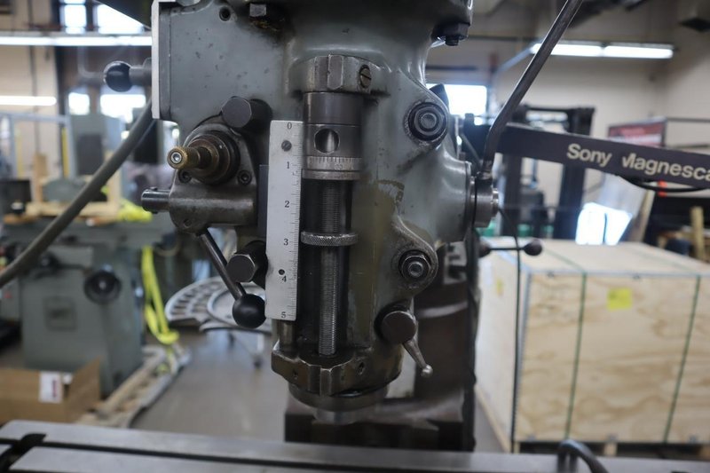 Bridgeport 1J Step Head Vertical Knee Mill, Sony 2-Axis DRO- Auction Item