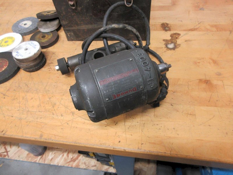 Dumore Tool Post Grinder Series 44, In Metal Case with Grinding Wheels and Accessories- Auction Item