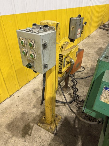10,000 LBS X 24" X .105" ROWE ENTRY SERVO FEED LINE, COIL CAR, REEL, STRAIGHTENER, INDRAMAT SERVO FEED: YOBRO #24518