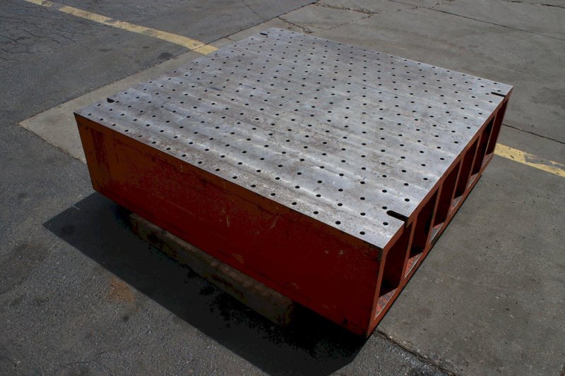 53-1/2" X 54" X 16" DRILLED &amp; TAPPED PLATE: STOCK #76524