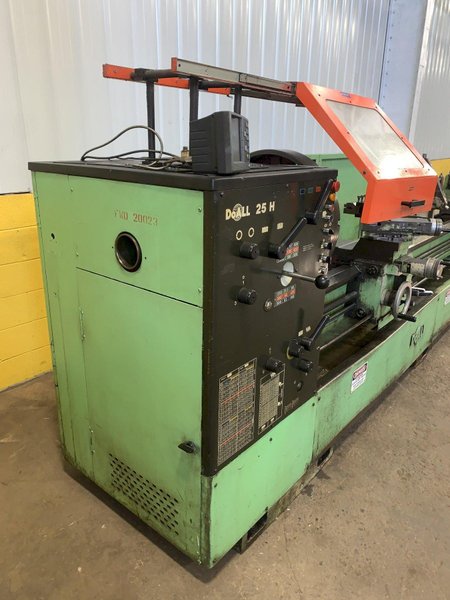 25&quot; X 120&quot; DOALL ROMI MODEL 25H GAP BED ENGINE LATHE W/ 4&quot; HOLE: STOCK #12892