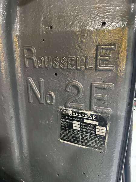 15 TON ROUSSELLE MODEL 2E PRESS, 2" STROKE: STOCK #20170