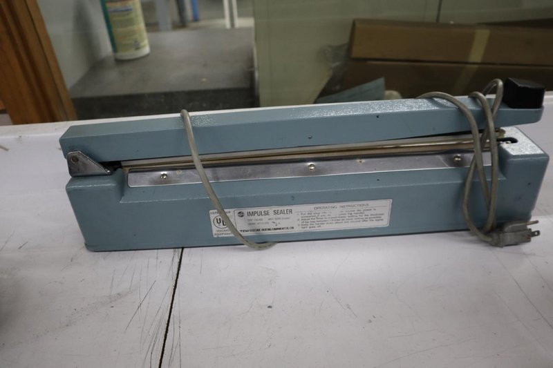 Impulse Bag Sealers, (1) Uline 8&quot; (2) 16&quot; Uline and Tew and Bags- Auction Item