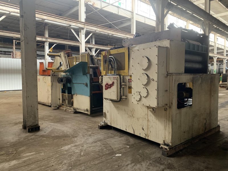 SESCO Coil Cradle Straightener Feeder Coil Feed Line 30,000 Lbs.