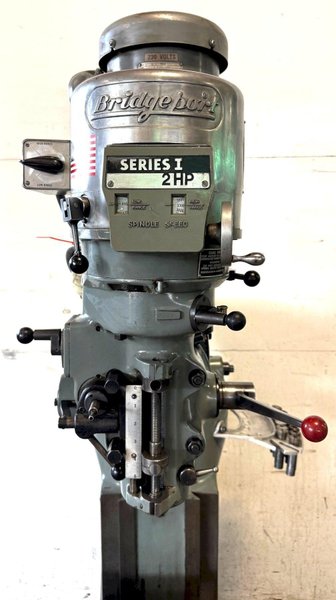 Bridgeport Vertical Mill Series I, 9&quot; x 42&quot; Tbl., 2 HP V-Speed, Clean