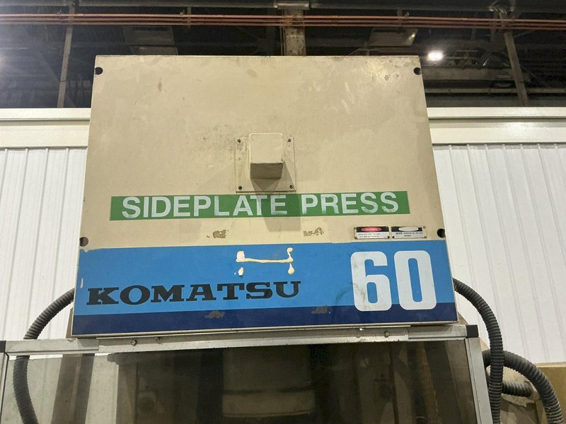 66 TON KOMATSU MODEL #OBS60-3 GAP FRAME PRESS 6.3" STROKE &amp; 6" SONORUKA COIL FEED LINE: YOBRO #25937