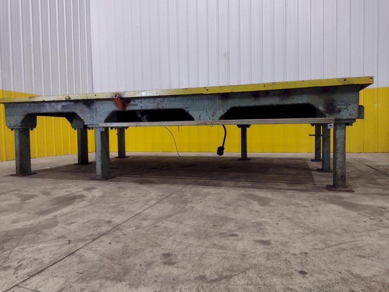 148&quot; X 98&quot; HEAVY DUTY STEEL LAYOUT WELDING SHOP TABLE: STOCK #23565
