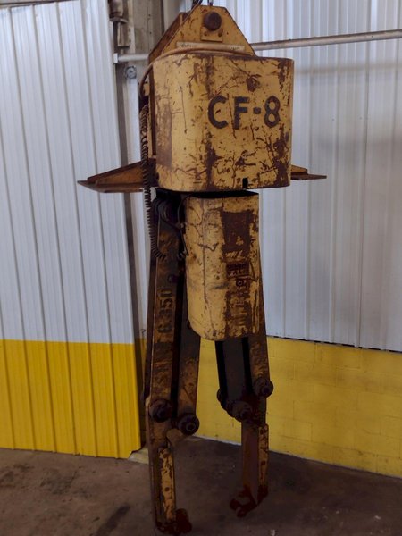 80,000 LB 40 TON SIEMENS MODEL #CF-8 POWERED ADJUSTABLE COIL GRAB LIFTER: STOCK #15087