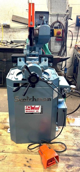 14&quot; Scotchman Cold Saw 350LT/PK/PD, Miter, 2&quot; Solid Rounds, Air Vise, PDF, Reconditioned
