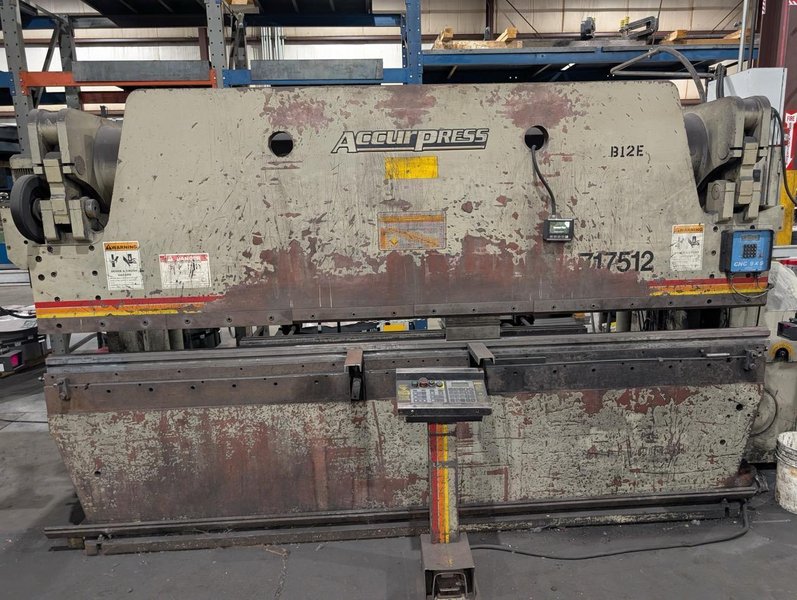 175 Ton x 12′ Accurpress 717512 CNC Press Brake, 2000 – Comes With Tooling