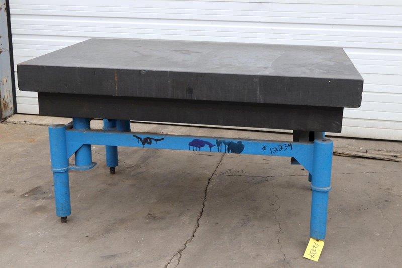 6&#039; x 4&#039; x 12&quot; BLACK GRANITE SURFACE PLATE: STOCK #12234