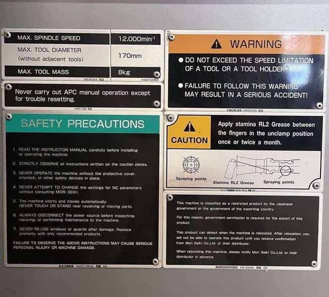 DMG Mori Seiki NHX-4000 Horizontal Machining Center – Full 4th Axis, TSC Mill