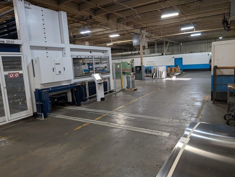 6000 Watt Trumpf Trulaser 3030 5′ x 10′ Fiber Laser, 2023 – W/ 9 Pallet Trustore, LiftMaster Compact, Parts Master