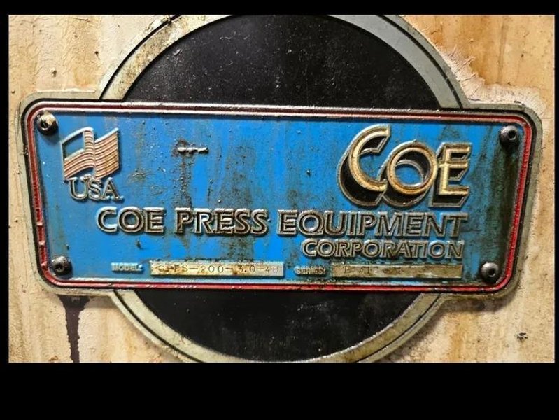 COE 48&quot; X .075&quot; SERVO FEEDER/ STRAIGHTENER