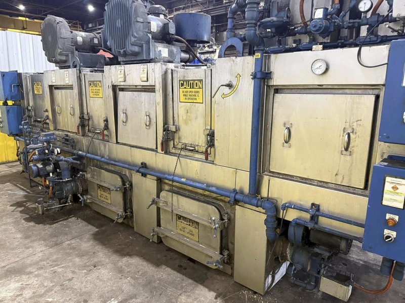 24" WIDE BELT CAE RANSOHOFF 4-STAGE STAINLESS STEEL BELT CONVEYOR PARTS WASHER &amp; RUST INHIBITOR. STOCK # 0545226