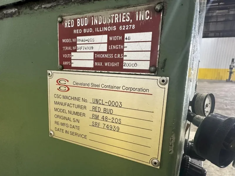 RED BUD 20,000 LBS X 48" COIL REEL UNCOILER &amp; CAR  -  RM48-20S