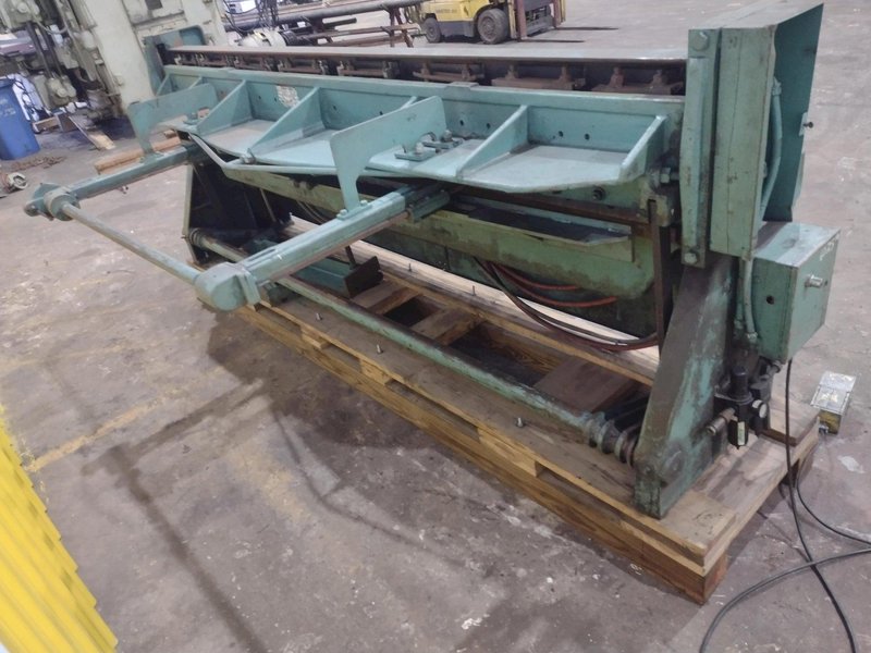 10' X 16 GAUGE WYSONG MODEL #A-120-HD MECHANICAL PNEUMATIC AIR POWER SHEAR: STOCK #18736