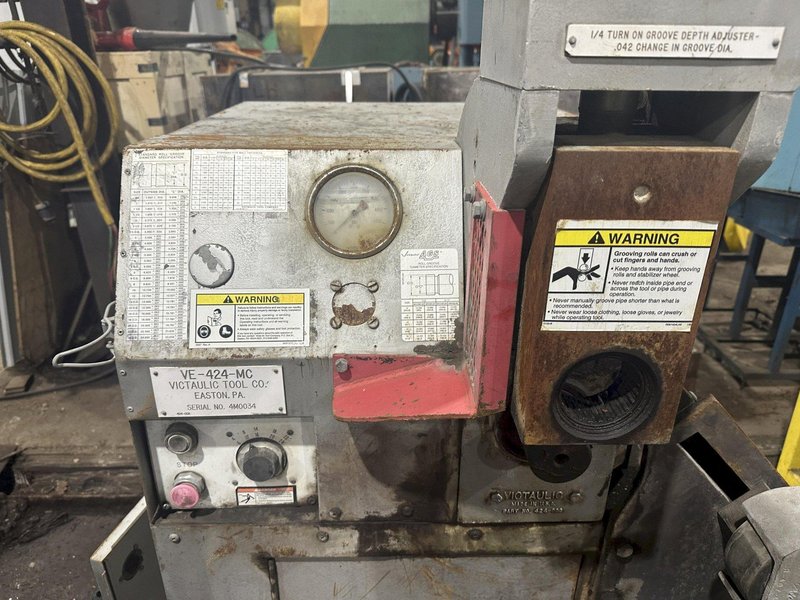 4&quot; TO 24&quot; VICTAULIC MODEL #VE-424-MC HYDRAULIC GROOVER MACHINE: STOCK #22645