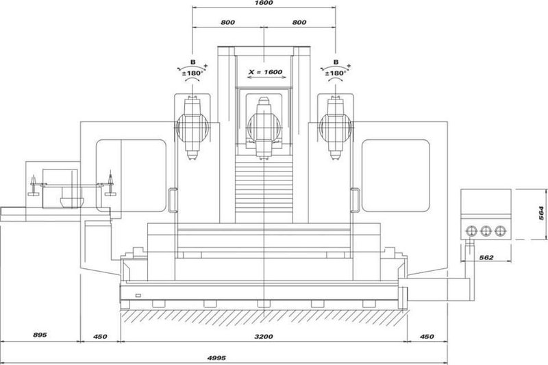 OMV/Parpas HS 316 - X: 1600 - Y: 1000 - Z: 800 mm CNC