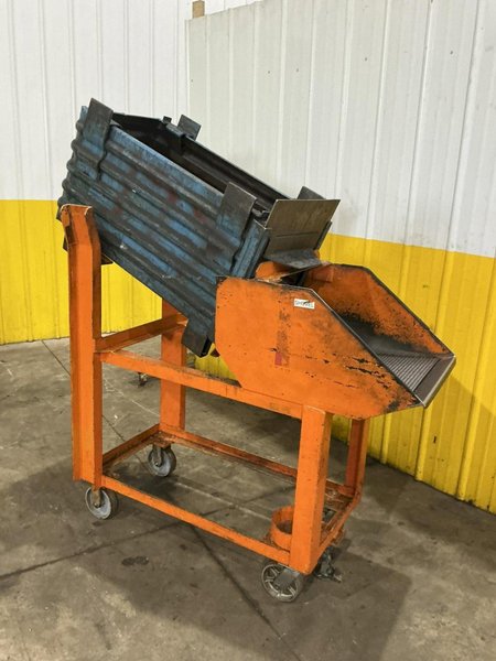 (120) 36” x 18” x 18” STEEL STACKABLE PARTS BIN TUB CONTAINER WITH DUMP DOOR: YOBRO #25062