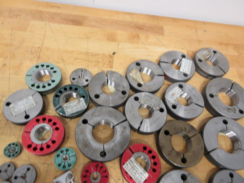 Ring ID Thread Gauges, Mostly Standard Sizes 1/72 Thru 1-3/4", Brands DoAll, Alameda, Regal- Auction Item