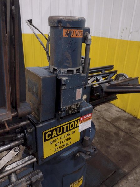 1,600 X 18&quot; CWP MODEL @2RDM MOTORIZED DOUBLE END COIL REEL UNCOILER: YOBRO #24498