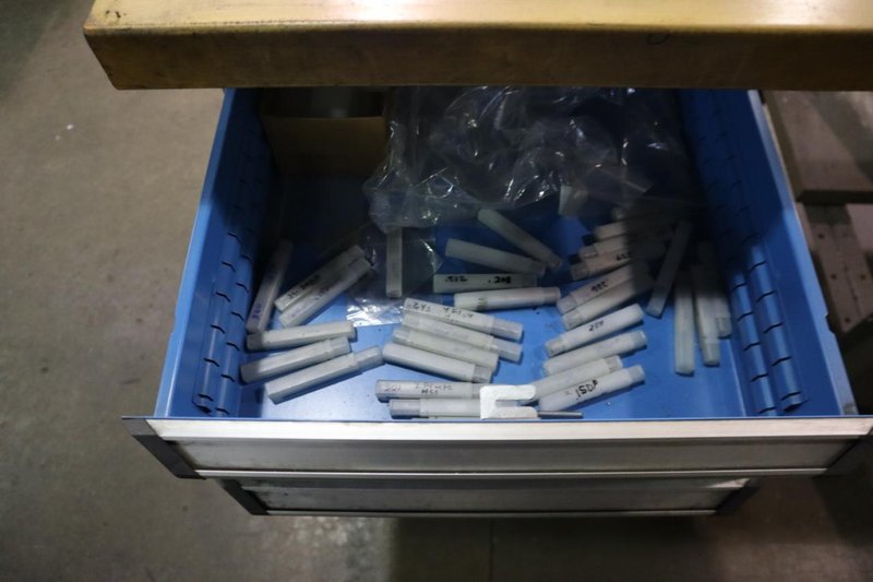 Maple Top Tool Cabinet with Saw Cutter Contents - 4 Drawer- Auction Item