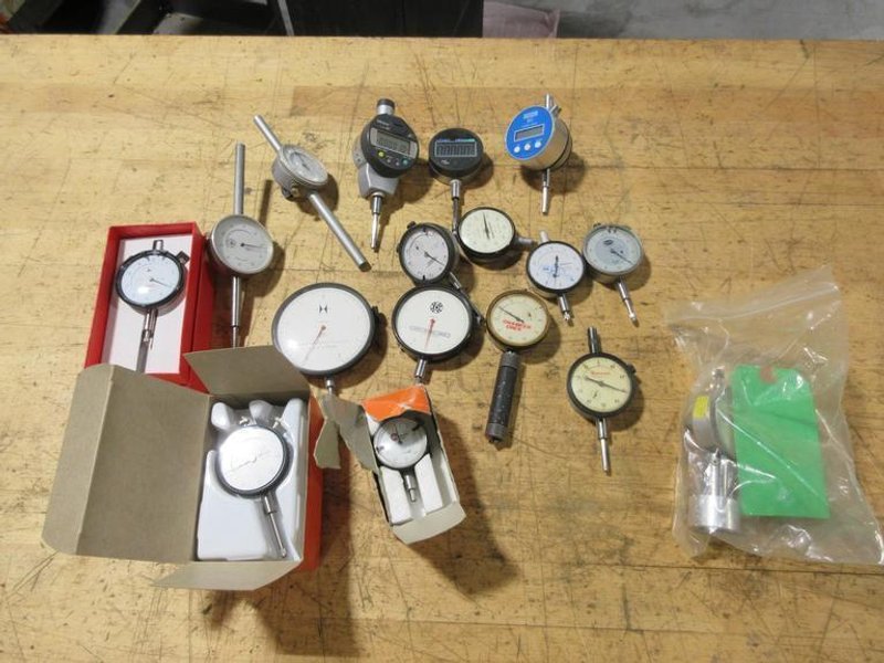 Digital and Dial Travel Indicators, Various Brands, Resolutions, and Lengths- Auction Item