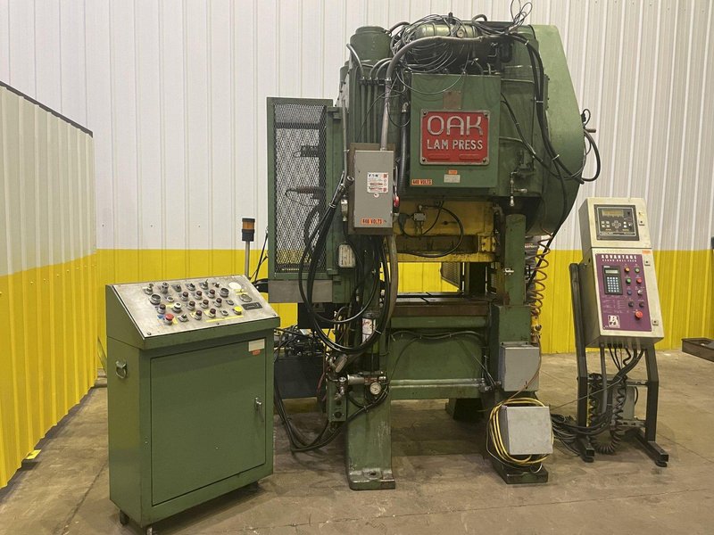60 TON OAK MODEL #30-LP-60 HIGH SPEED LAM PRESS: STOCK #13135