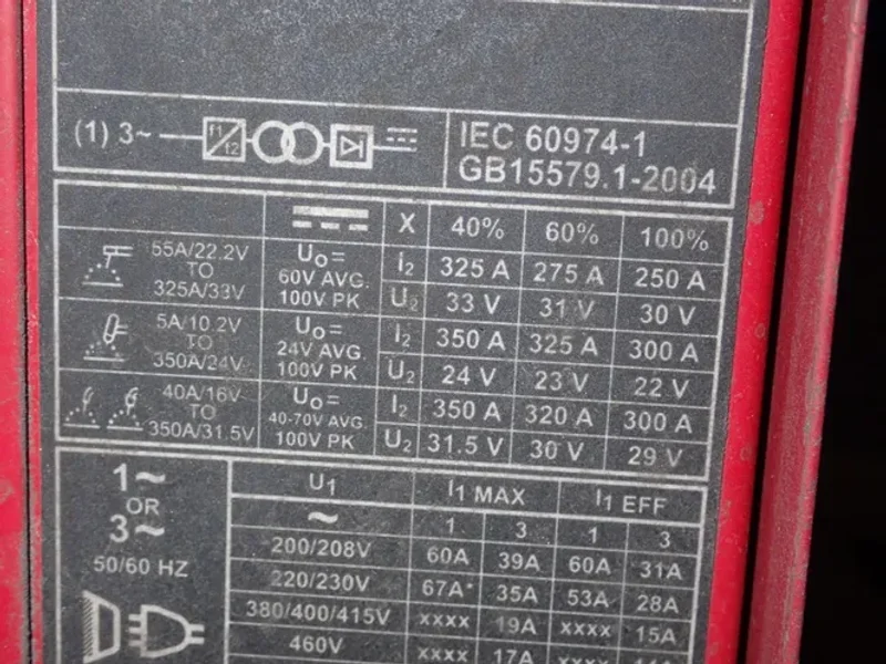 LINCOLN 350 AMP WELDER  -  POWER WAVE S350