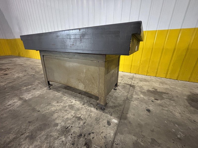 36&quot; X 72&quot; X 9&quot; THICK BLACK GRANITE SURFACE PLATE WITH STAND: STOCK #23490
