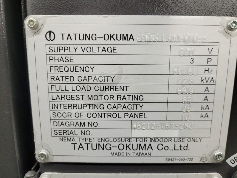Okuma Genos L300-MYW-e CNC Turning Center – 2018 Sub Spindle, C &amp; Y Axis Lathe