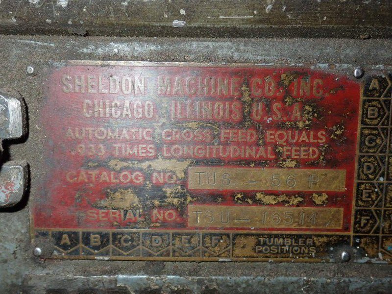 SHELDON MACHINE CO. 10" X 35" LATHE  -  TUS-56P