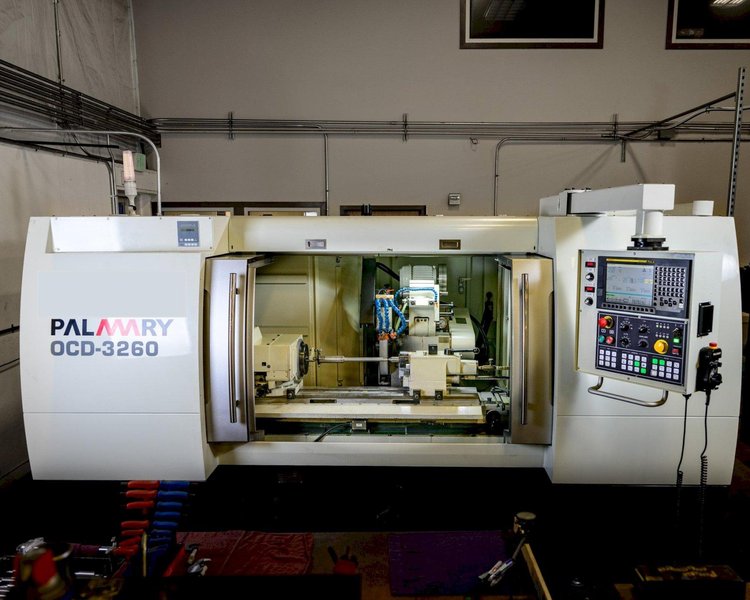 Palmary OCD-3260 CNC OD Grinder, 2020 -Touch Probe, Swing Down ID Attachment, Mag/Paper Filtration