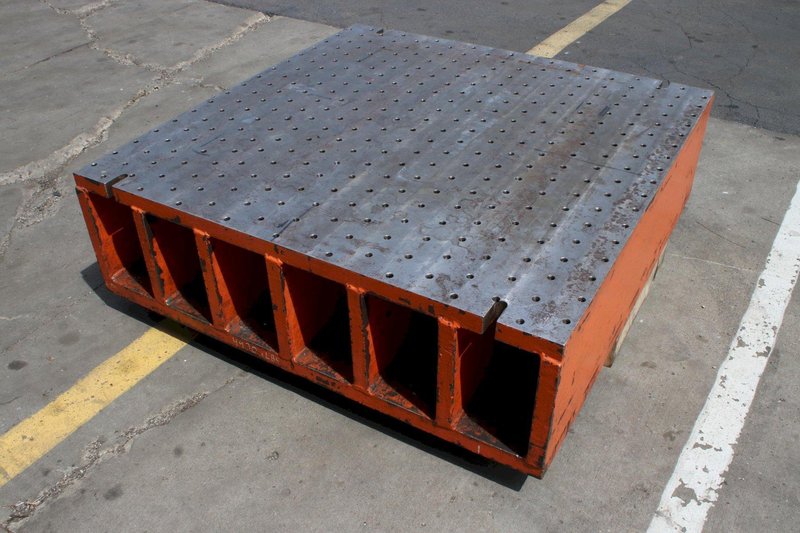 53-1/2" X 54" X 16" DRILLED &amp; TAPPED PLATE: STOCK #76524