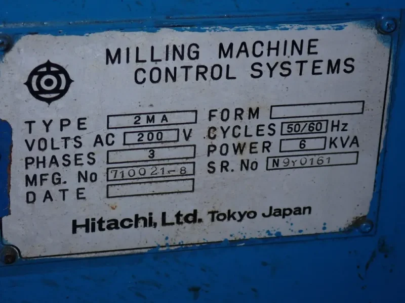 HITACHI 53" X 12" HORIZONTAL MILL  -  NO. 2 / 2MA