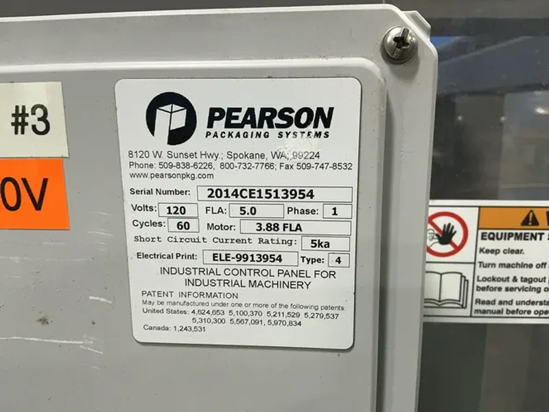 Pearson Packing Systems Box Forming System - Ce15